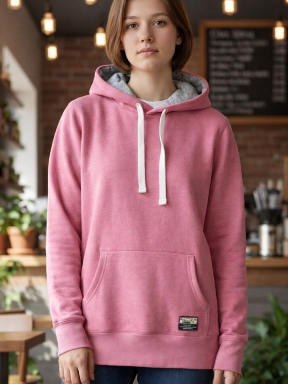 DSG Oversized Heather Pink Hoodie – Size XL, Great Condition